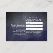 Pass Meditation Pose om Sign. YOGA-klasse Klantenkaartje (Achterkant)