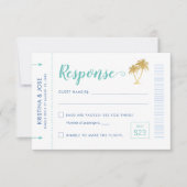 Pass Planet Tropical Palm Beach RSVP Kaartje (Voorkant)