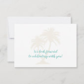 Pass Planet Tropical Palm Beach RSVP Kaartje (Achterkant)