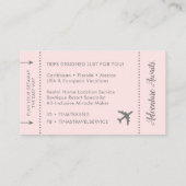 Pass Planet Visitekaartjes Roze (Achterkant)