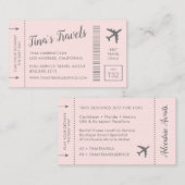 Pass Planet Visitekaartjes Roze (Voorkant / Achterkant)