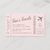 Pass Planet Visitekaartjes Roze (Voorkant)