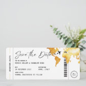 Pass-reis opslaan Datum huwelijk bericht Kaart (Staand voorkant)