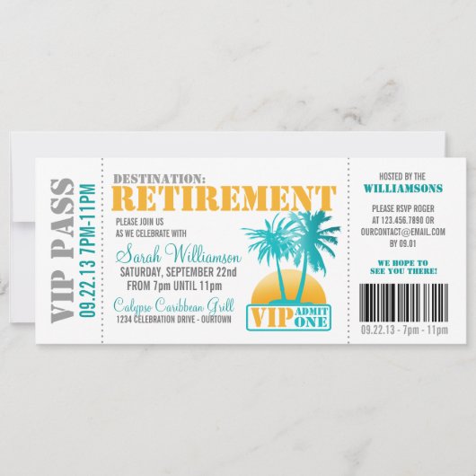 Pass Retiment Party bij aanhouding Kaart (Voorkant)