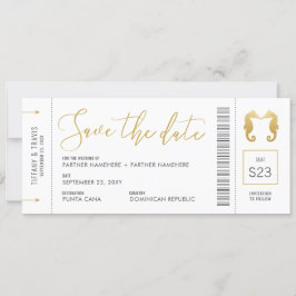Pass Seapaarden Kissend Ticket Beach Save The Date