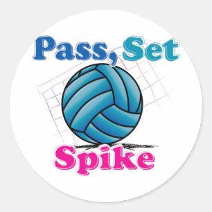Pass Set Spike Ronde Sticker