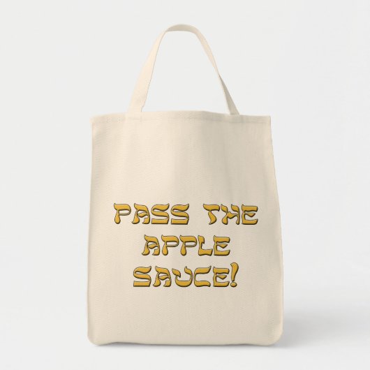 Pass the Apple Sauce Tote Bag (Voorkant)