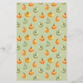 Pass the prijs baby shower spel - pompoen herfst (Achterkant)