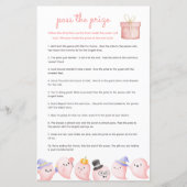 Pass the Prize Baby shower Game - Pink Ghost Boo (Voorkant)
