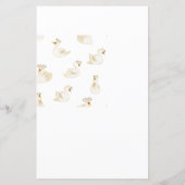 Pass the Prize Baby shower Game - Zwanenprinses (Achterkant)