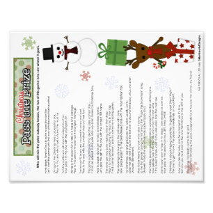 Pass the Prize Kerstfeestay Party Game by MHD Foto Afdruk