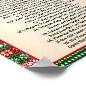 Pass the Prize Poem Game Ugly Sweater Sign Poster (Hoek)