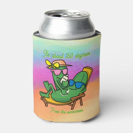 Pass the Sunscreen Blikjeskoeler (Blikje Voorkant)