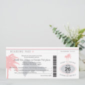 Pass to Dominican Republic Wedding Kaart (Staand voorkant)