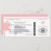Pass to Dominican Republic Wedding Kaart (Voorkant / Achterkant)
