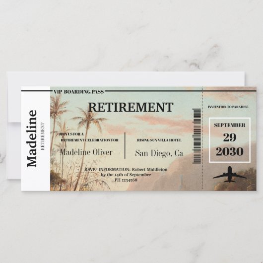 Pass Tropical Island met ouderdomspensioen (Voorkant)