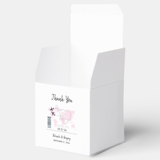 Pass Weddenschap bestemming Bedankdoosjes (Geopend)