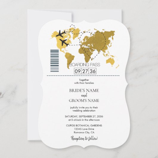 Pass Weddenschap bestemming Kaart (Voorkant)