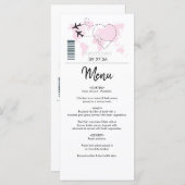 Pass Weddenschap bestemming Menu (Voorkant / Achterkant)