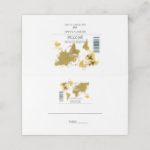 Pass Weddenschap bestemming Plaatskaartje (Buitenkant ongevouwen)