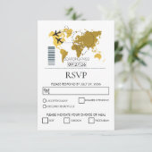Pass Weddenschap bestemming RSVP Kaartje (Staand voorkant)