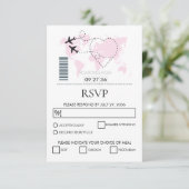 Pass Weddenschap bestemming RSVP Kaartje (Staand voorkant)