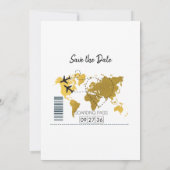 Pass Weddenschap bestemming Save The Date (Achterkant)