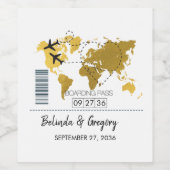 Pass Weddenschap bestemming Wijn Etiket (Enkel label)