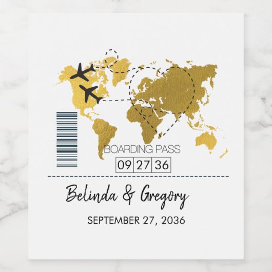 Pass Weddenschap bestemming Wijn Etiket (Enkel label)