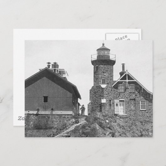 Passage Island Lighthouse Briefkaart (Voorkant / Achterkant)