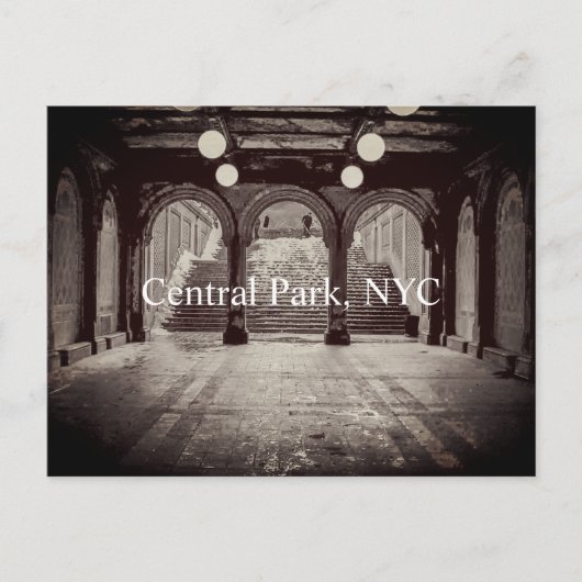 Passage onder Briefkaart van Bethesda Terrace (Voorkant)