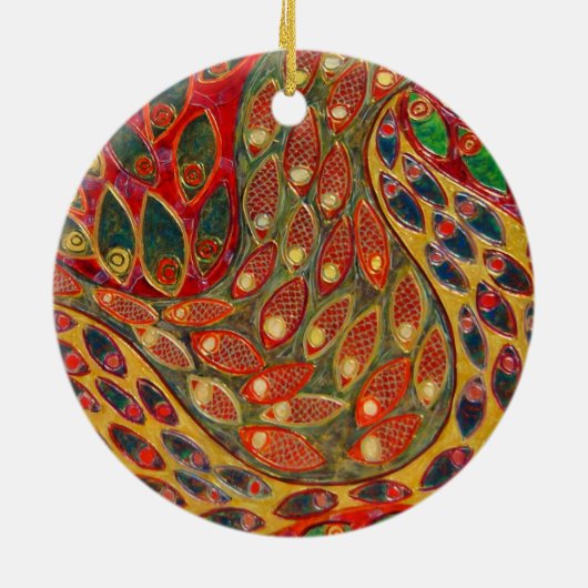 "Passage" (schilderij) Keramisch Ornament (Achterkant)