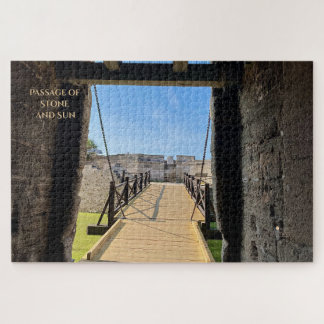 Passage van steen en zon - rustige Ember Puzzels