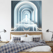 Passage with Light Perspective Canvas Afdruk (Insitu (Slaapkamer))