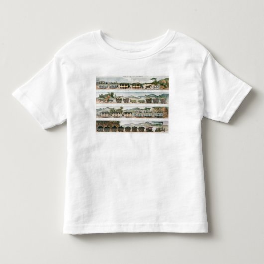 Passagiers en vracht eerste Franse lijn Kinder Shirts (Voorkant)