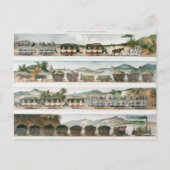 Passagiers en vracht op de eerste Franse lijn Briefkaart (Voorkant)