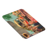  passagiers op vakantie bij de busdepot magneet (Rechterzijde)