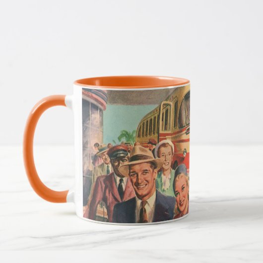  passagiers op vakantie bij de busdepot mok (Links)