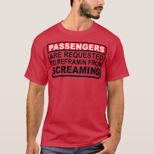 Passagiers worden gevraagd t-shirt