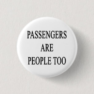 Passagiers zijn mensen die reizen ronde button 3,2 cm