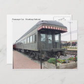 Passagiersauto.  Strasburg Railroad Briefkaart (Voorkant / Achterkant)