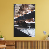 Passagiersauto's met houten muren op het Le Mastro Canvas Afdruk (Insitu (Woonkamer))