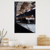 Passagiersauto's met houten wanden door het Poster (Keuken)