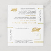 Passagierskaart Kaart plaatsen Escort Plaatskaartje (Buitenkant ongevouwen)