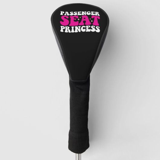 Passagiersstoel Prinses Meisje Auto Groovy Retro Golfheadcover (Voorkant)