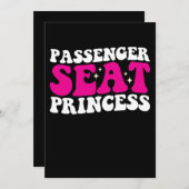 Passagiersstoel Prinses Meisje Auto Groovy Retro Kaart (Voorkant / Achterkant)