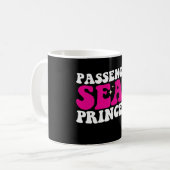 Passagiersstoel Prinses Meisje Auto Groovy Retro Koffiemok (Voorkant links)