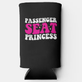 Passagiersstoel Prinses Meisje Auto Groovy Retro Seltzer Blikjeskoeler (Voorkant)