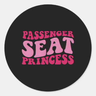 Passagiersstoel Prinses op rug Ronde Sticker