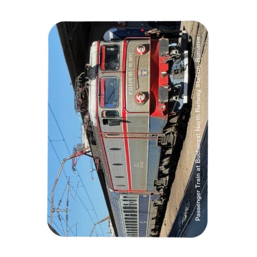 Passagierstrein op het treinstation van Boekarest  Magneet (Verticaal)